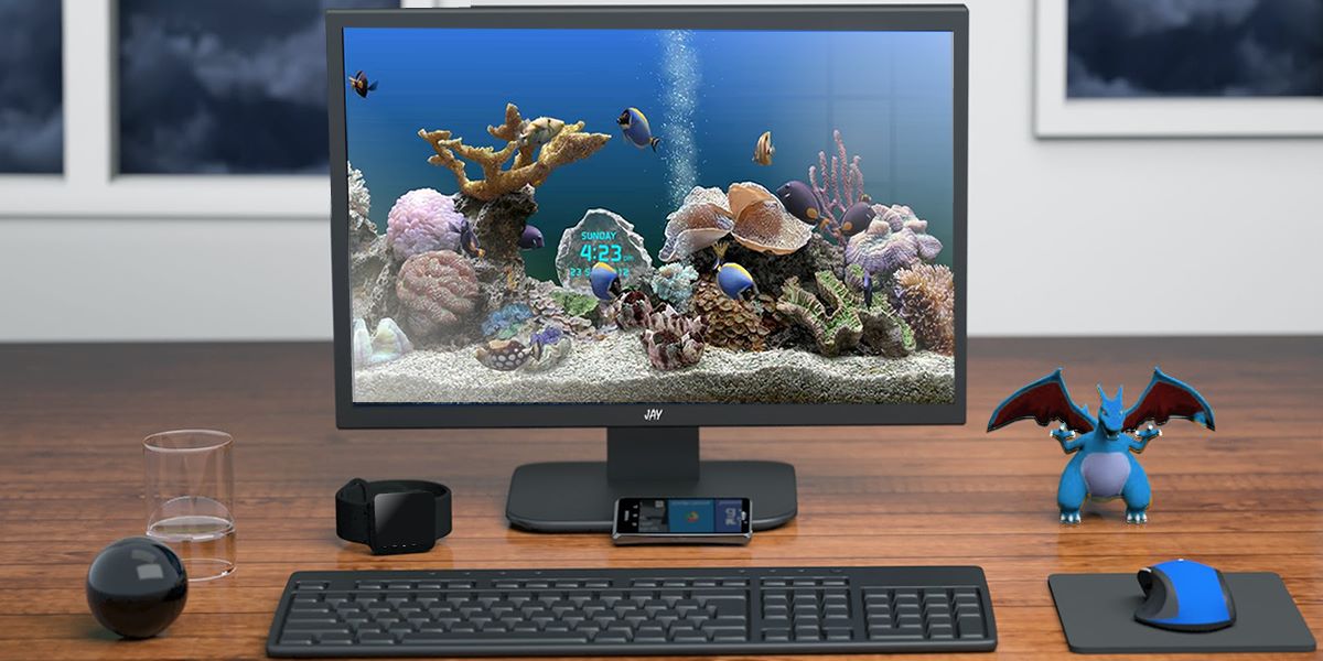 3D 熱帶水族魚屏保 SereneScreen Marine Aquarium