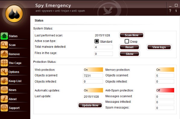 反間諜軟件NETGATE Spy Emergency