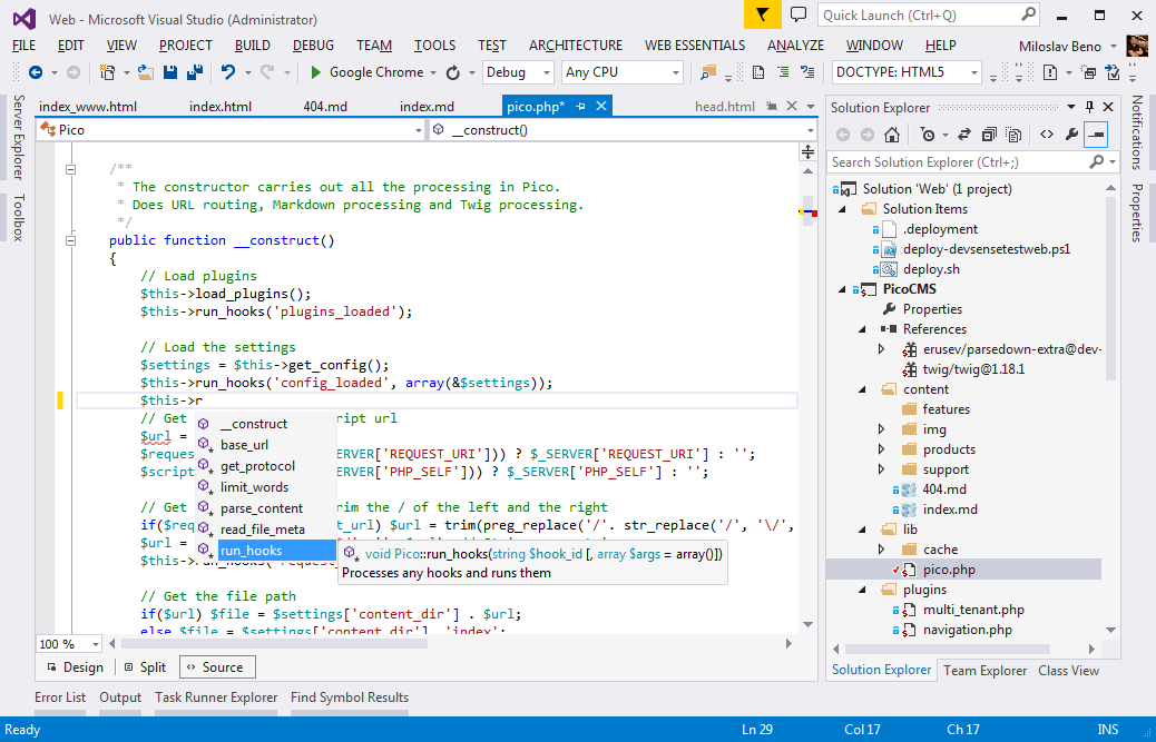 PHP Tools for Visual Studio