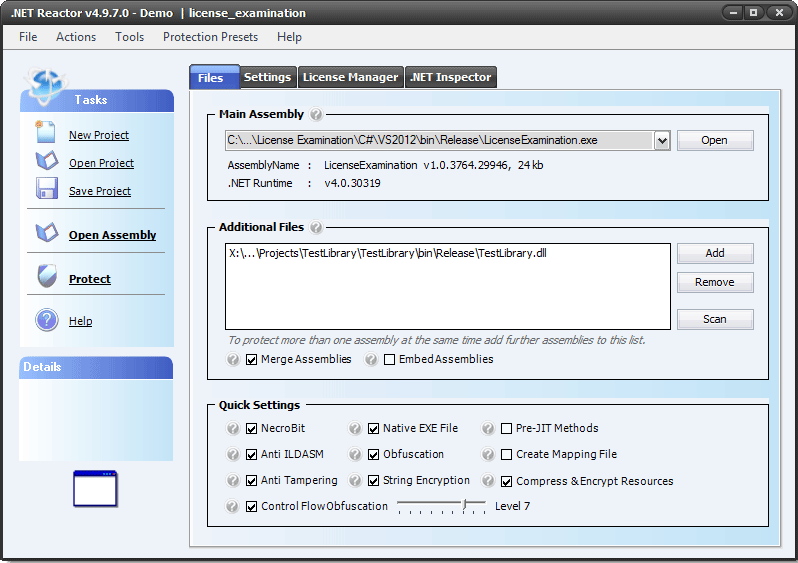 Eziriz .NET Reactor界面