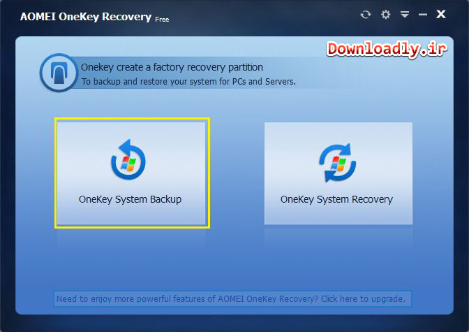 AOMEI OneKey Recovery