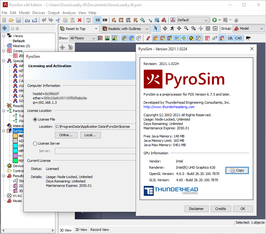 Thunderhead Engineering PyroSim