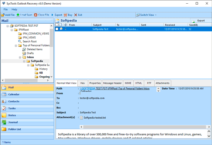 SysTools Outlook Recovery