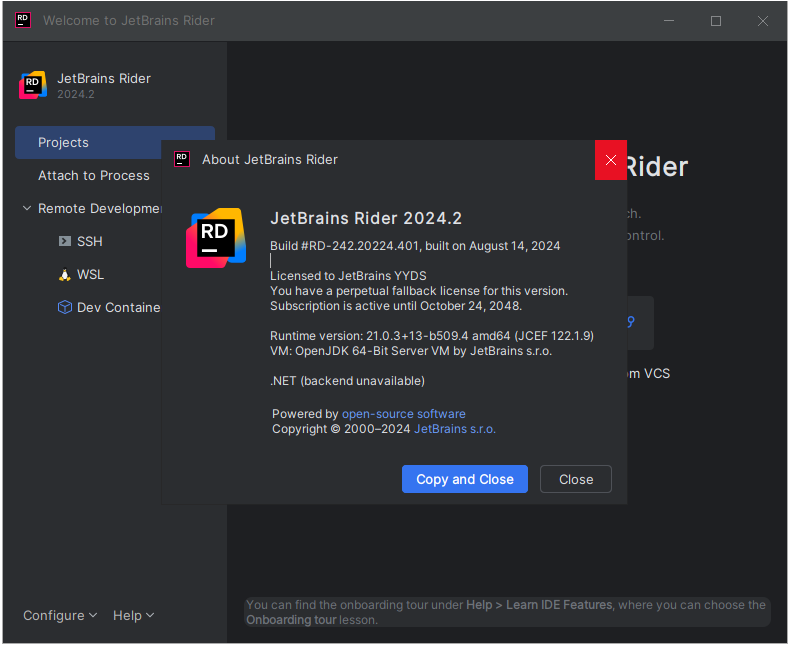 JetBrains Rider 2025.1 跨平臺(tái) .NET 開發(fā)工具軟件 Win/macOS