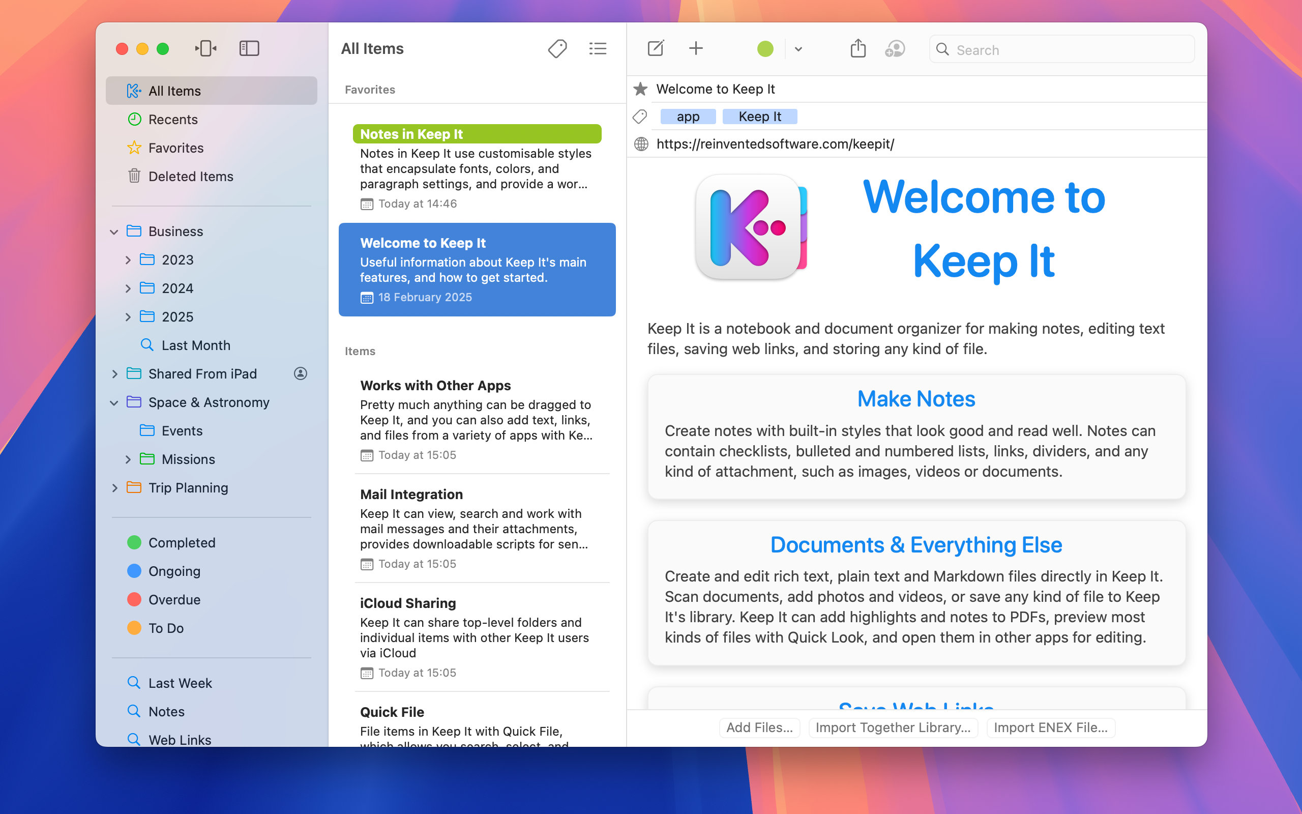 Keep It for Mac v2.6.7 專業(yè)筆記與信息管理工具