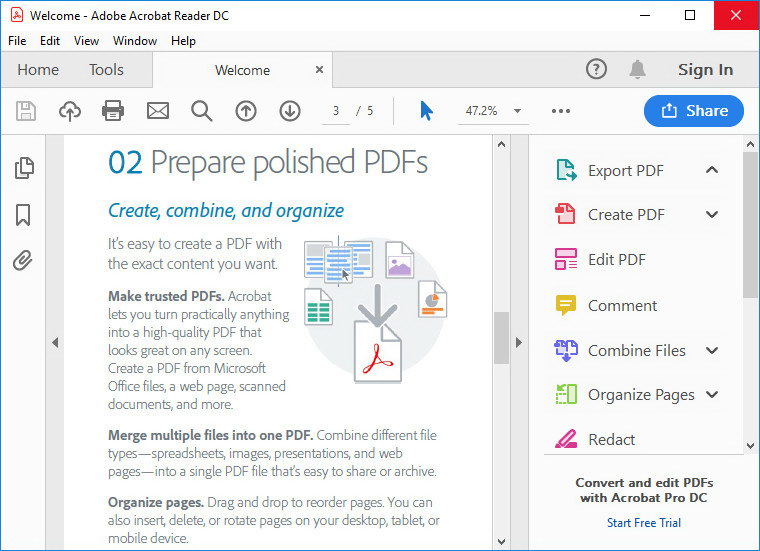 Adobe Acrobat Reader DC 2025.001.20623 免費(fèi)PDF閱讀器
