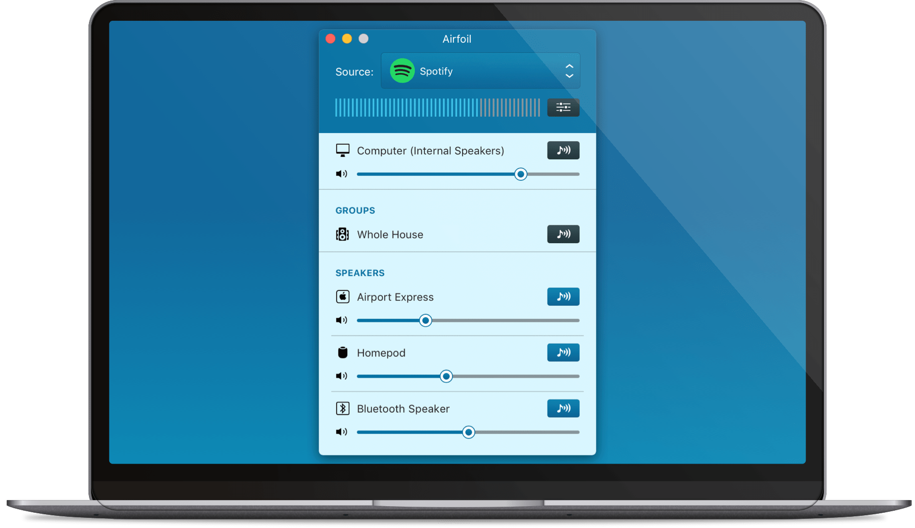 Airfoil For Mac v5.12.5 多平臺音頻同步播放神器
