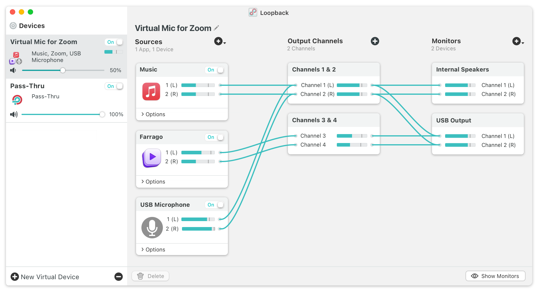 Loopback v2.4.6 音頻傳輸混音版工具