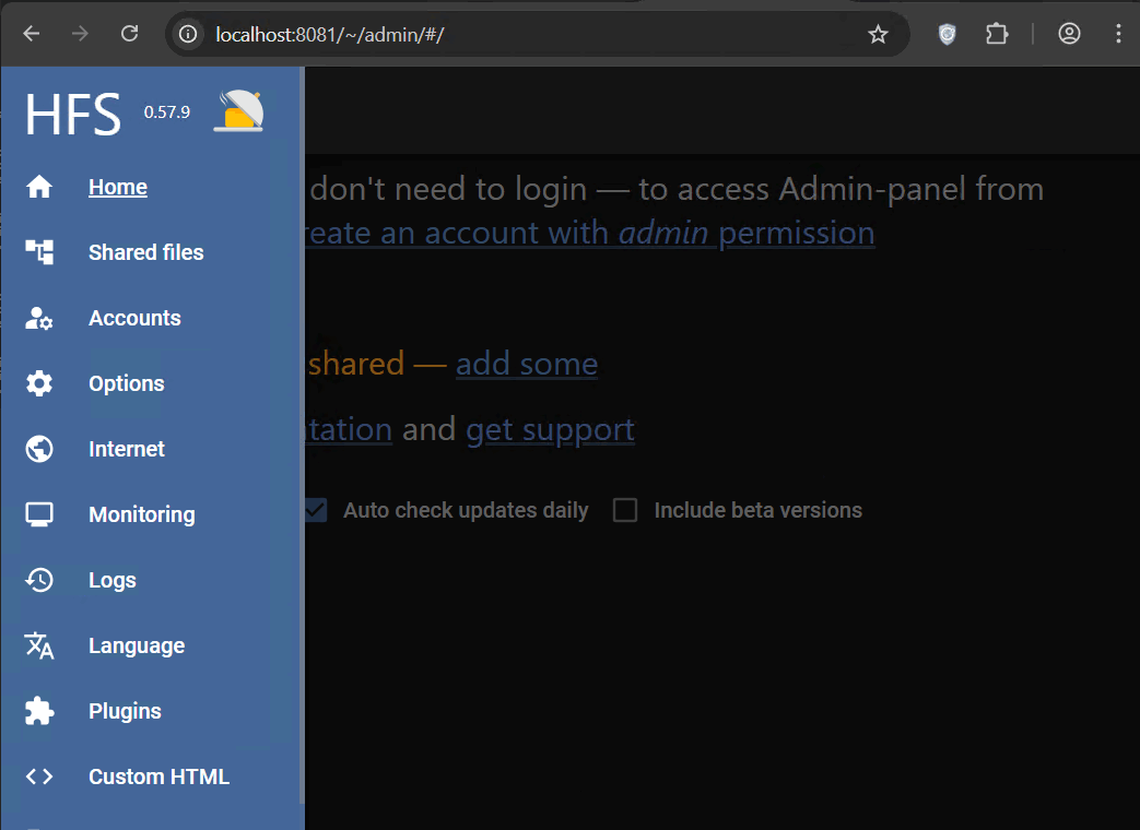 HFS: HTTP File Server (version 3) 0.57.14 簡易Http服務(wù)器服務(wù)端軟件