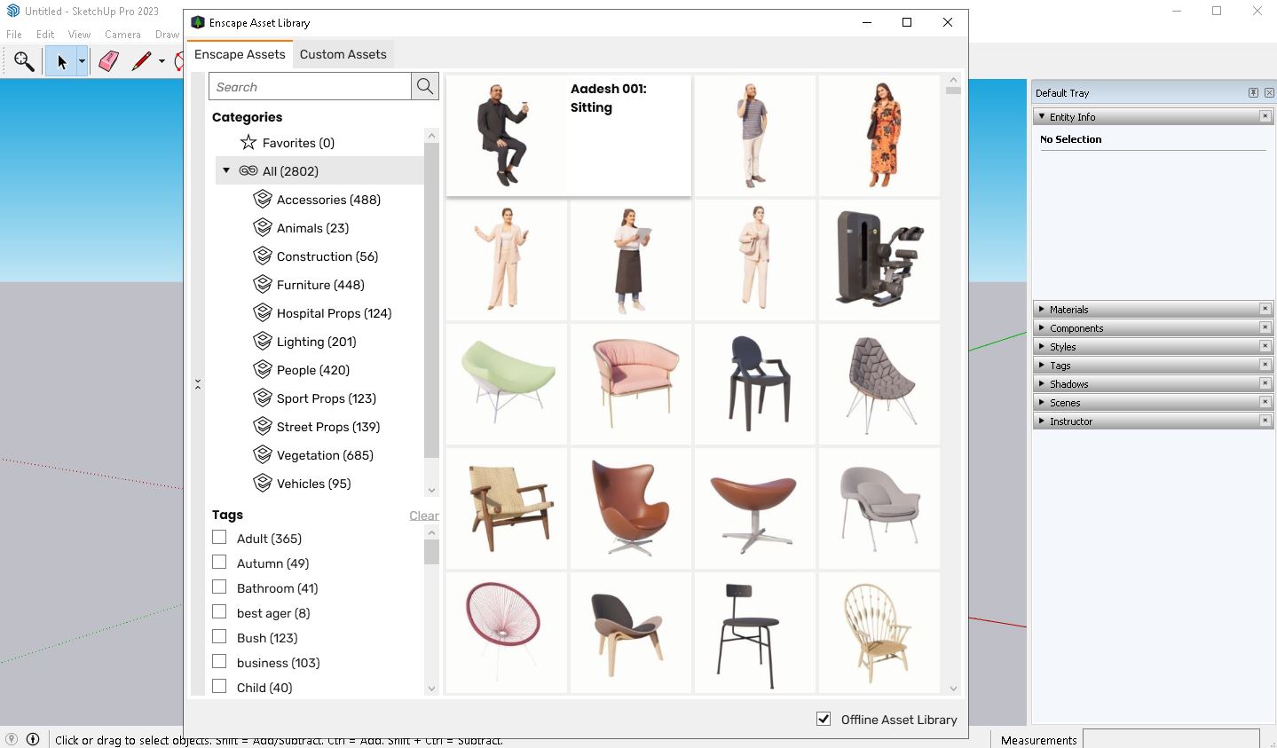 Enscape 3D 4.10.0.464 + v4 Assets Library 增強設(shè)計效率的實時渲染插件