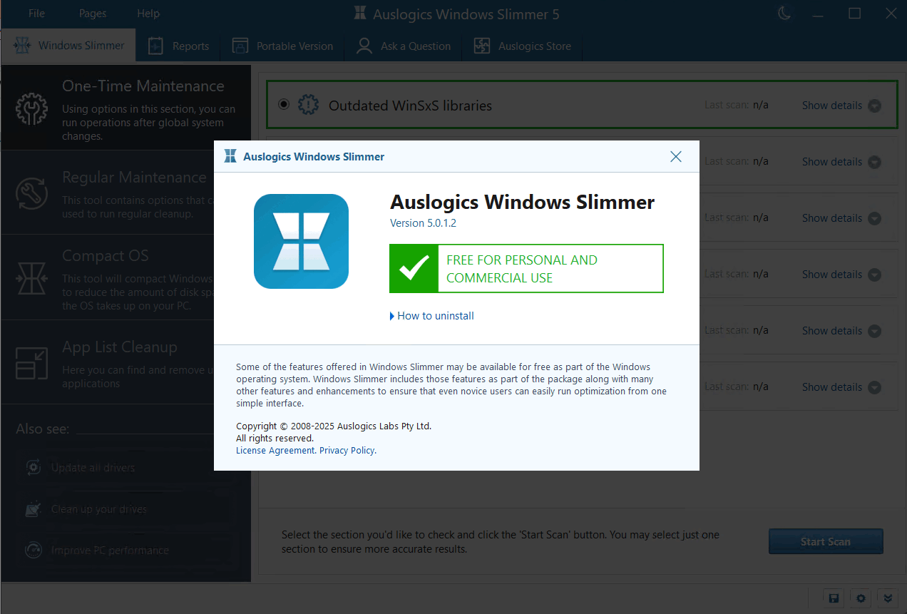 Auslogics Windows Slimmer Professional 5.1.0 系統(tǒng)瘦身軟件