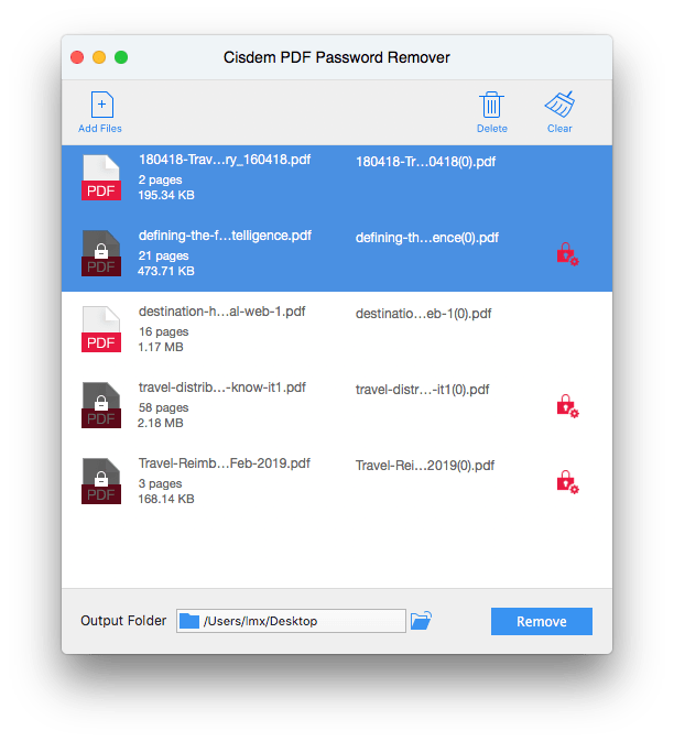 Cisdem PDF Password Remover PDF密碼刪除清理軟件