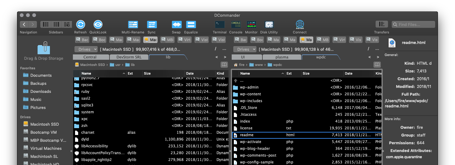 DCommander v3.9.7 雙面板文件管理器